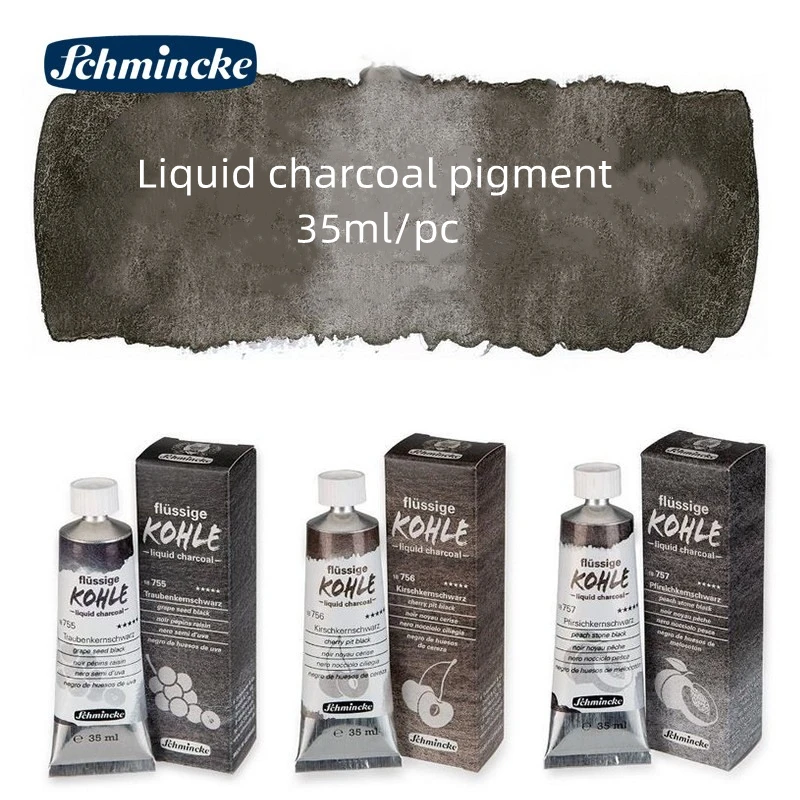 35ml Schmincke Liquid Charcoal Pigment Tubular Carbon Pigments  for Art Students Painting Painting Material  Oil Painting