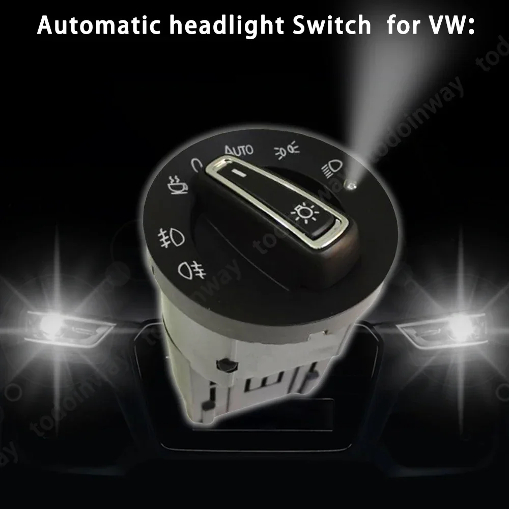 

Auto Headlight Head Lamp Switch Light Sensor Upgrade Module for VW Golf 4 Jetta MK4 MK5 Polo 9N Tiguan Touran Passat B5 Bora