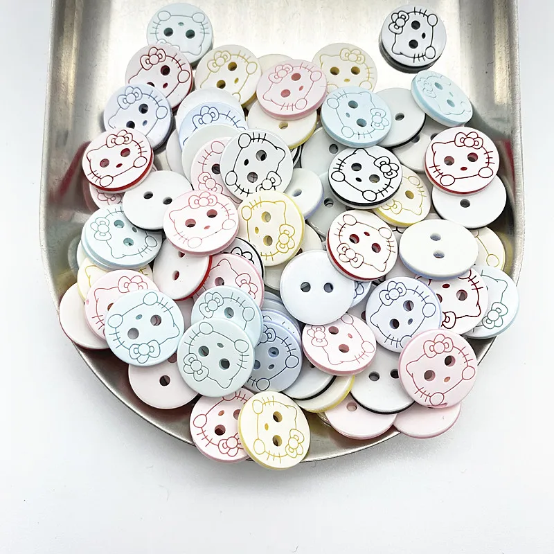 New 30 pcs 12.5mm Acrylic Round Mixed Color Buttons DIY Sewing Accessories for Wedding Decor #16