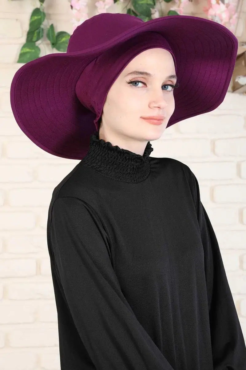 Gekämmte kappe lila muster