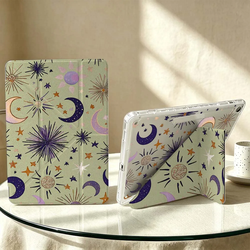Cartoon Sun Moon Star For Samsung Galaxy Tab S6 S7 S8 S9 S10 S11 A8 A9 A11 Lite FE Plus 3Y Tablet Case Soft