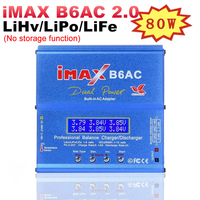 80W iMAX B6AC 2.0 RC Balance Charger For Lipo NiMH Li-ion LiFe NiCD LiHV Battery Charger For 2S 3S 4S 5S 6S Rechargeable Battery