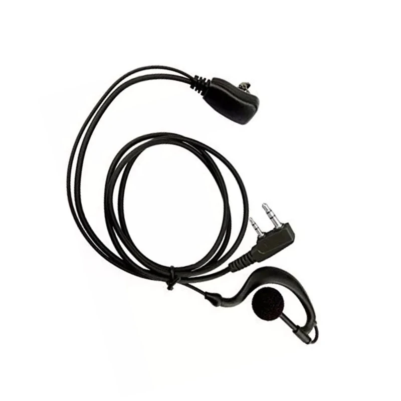 Adjustable Earpiece Microphone Hands Frees Communication Ear Hook Microphone Type Earpiece For UV5R & BF888S Dropshipping