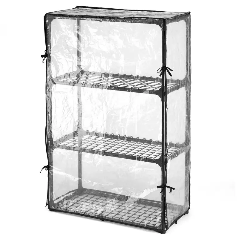 

4-Shelf Wire Rack with Cover, Perfect for Storage and Organization, Heavy-Duty Design, Multifunctional Use, Ideal for Home and