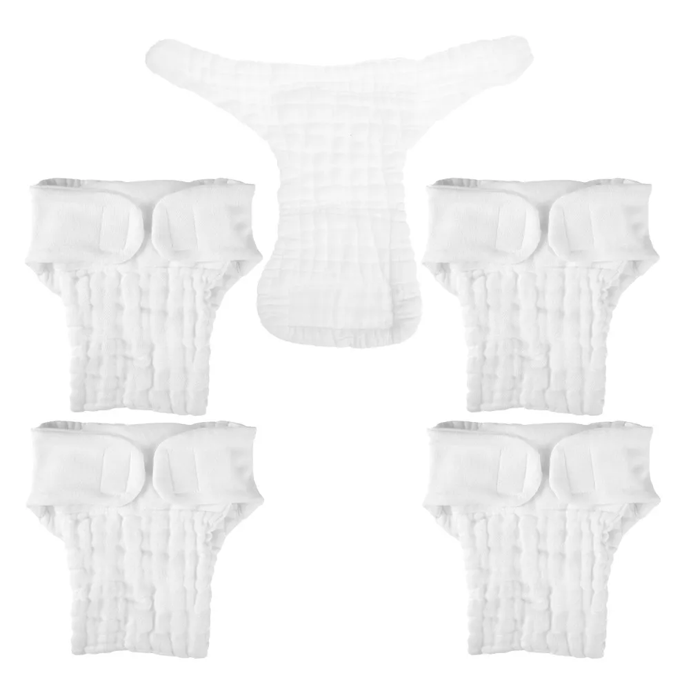 5-pcs-diapers-cloth-insert-liner-booster-pads-baby-liners-cotton-burp-cloths-nappy-changing-covers