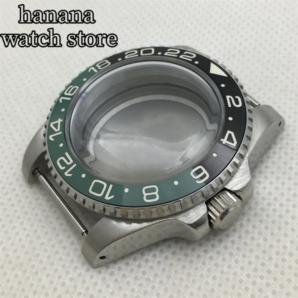 BLIGER Vintage 40MM Dome Acrylic Glass case Ceramic luminous bezel for NH34 NH35 NH36 ETA 2824 PT5000 movement