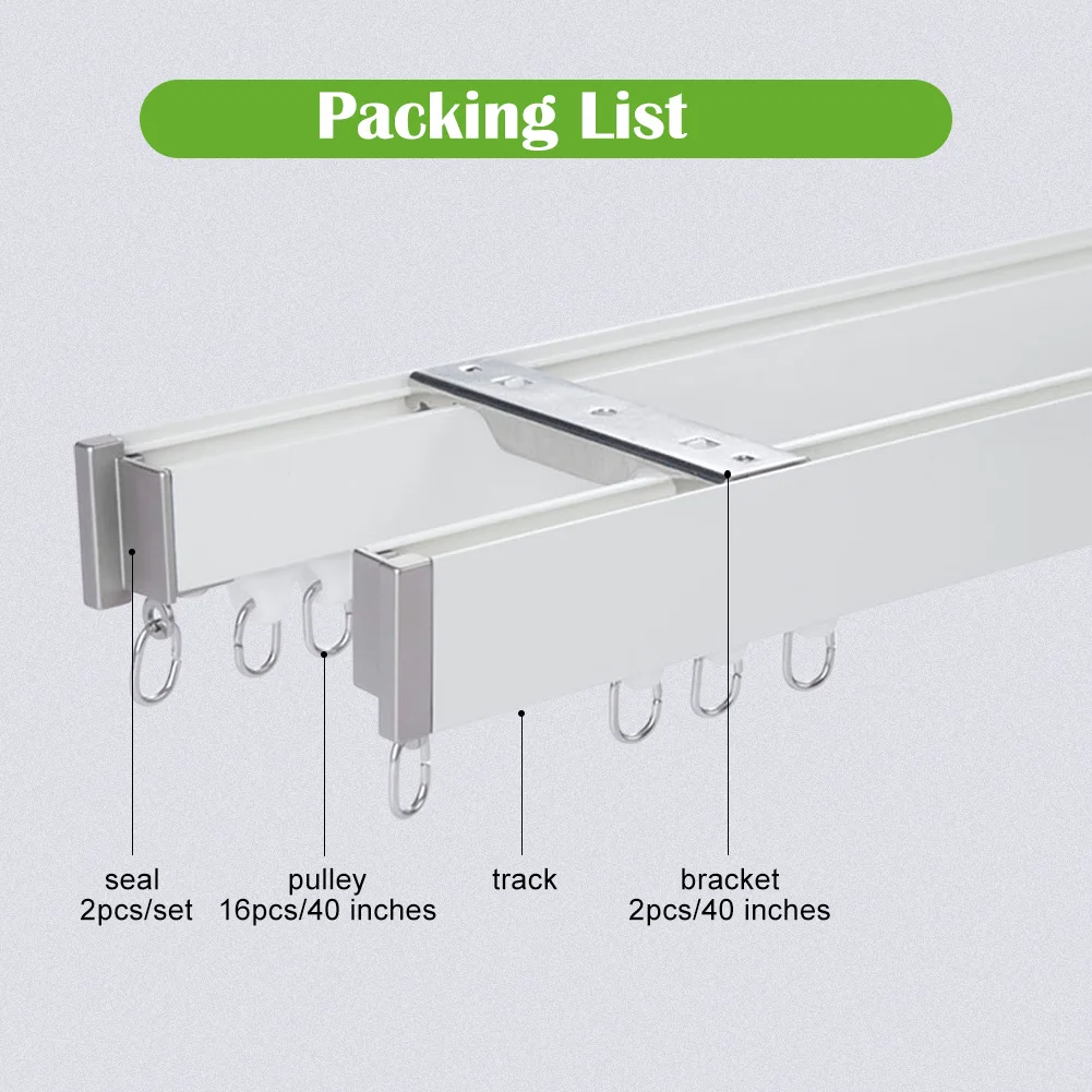 ZSHINE-Double Layer Aluminium Alloy Rails, Sealing Cover Design for Light Tightness Curtain Tracks, Flat Honeycomb, New Arrival
