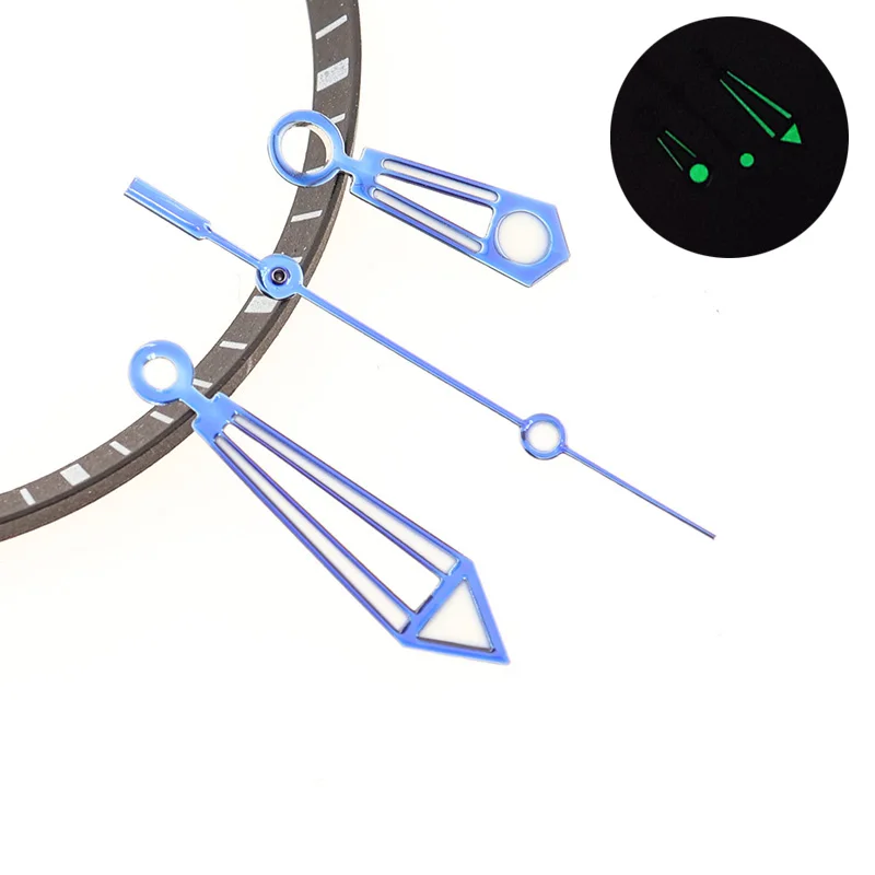 

Black NH35 Hands Seamaster Style Green Luminous Watch Pointers Repair Parts Accessories For NH35 NH36 Automatic Movement