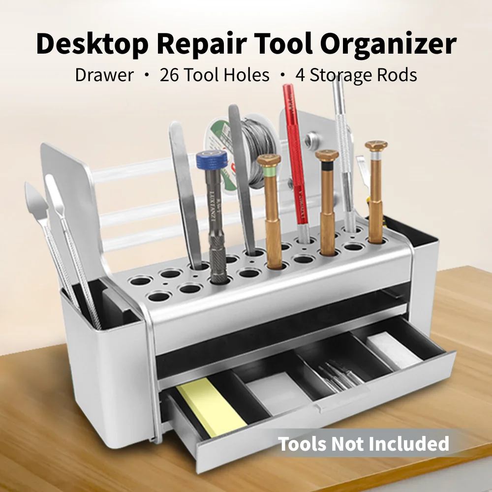 Electronics Repair Bench - Desktop Repair Tool Organizer with Drawer,