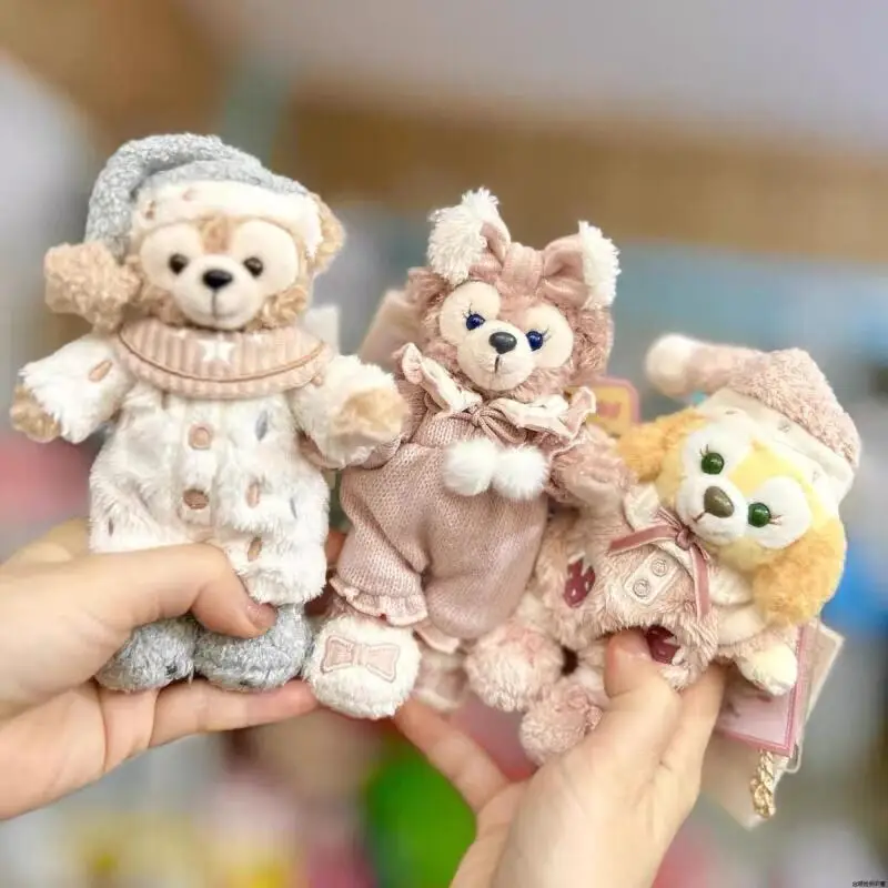 

Disney Duffy CookieAnn Lazy Series, плюшевая подвеска, креативная пижама с героями мультфильмов, платье, плюшевая кукла Kawaii, мягкий брелок для девочек, игрушка в подарок