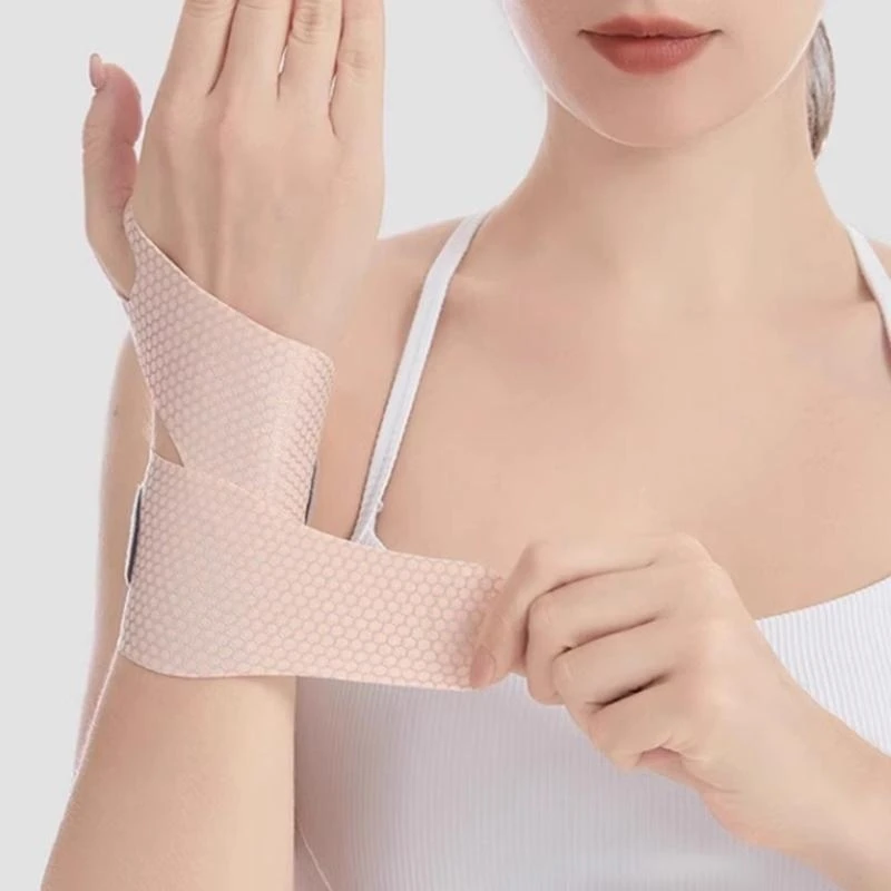 

Elastics Wrist Support Thin Wrist Brace Adjustable Compression Wrist Wrap for Carpal Tunnel, Breathable Wrist Wrap