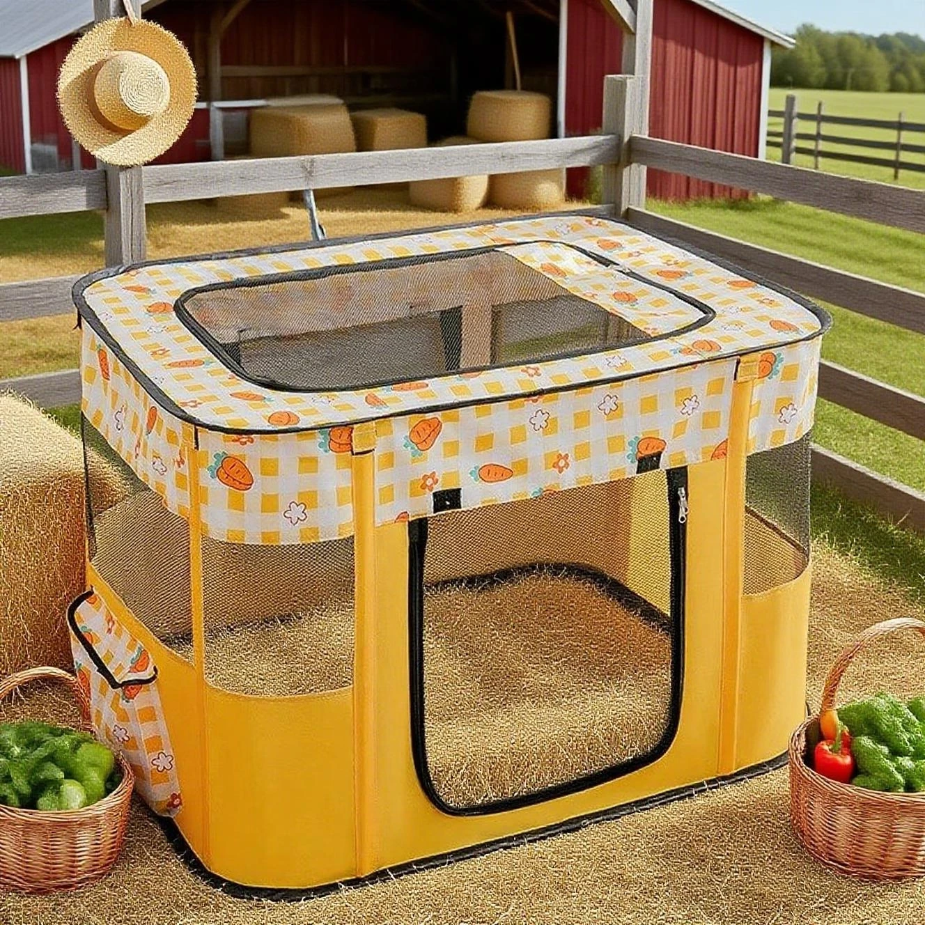 

Collapsible Pet Maternity Tent, Enclosed Cat Bed for Pregnant Cats, Universal Playpen for Small Dogs