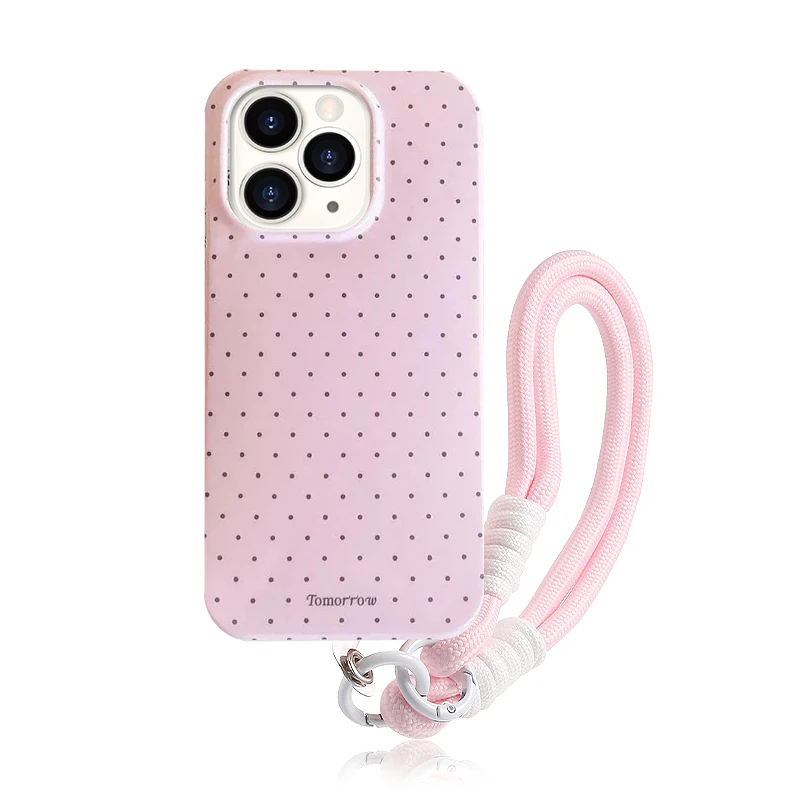 INS Polka Dot Kleine frische Handyhülle für iPhone 17, 16, 15, 14, 13, 12 Pro Max 11, ultradünne, stoßfeste Abdeckung für iPhone Air