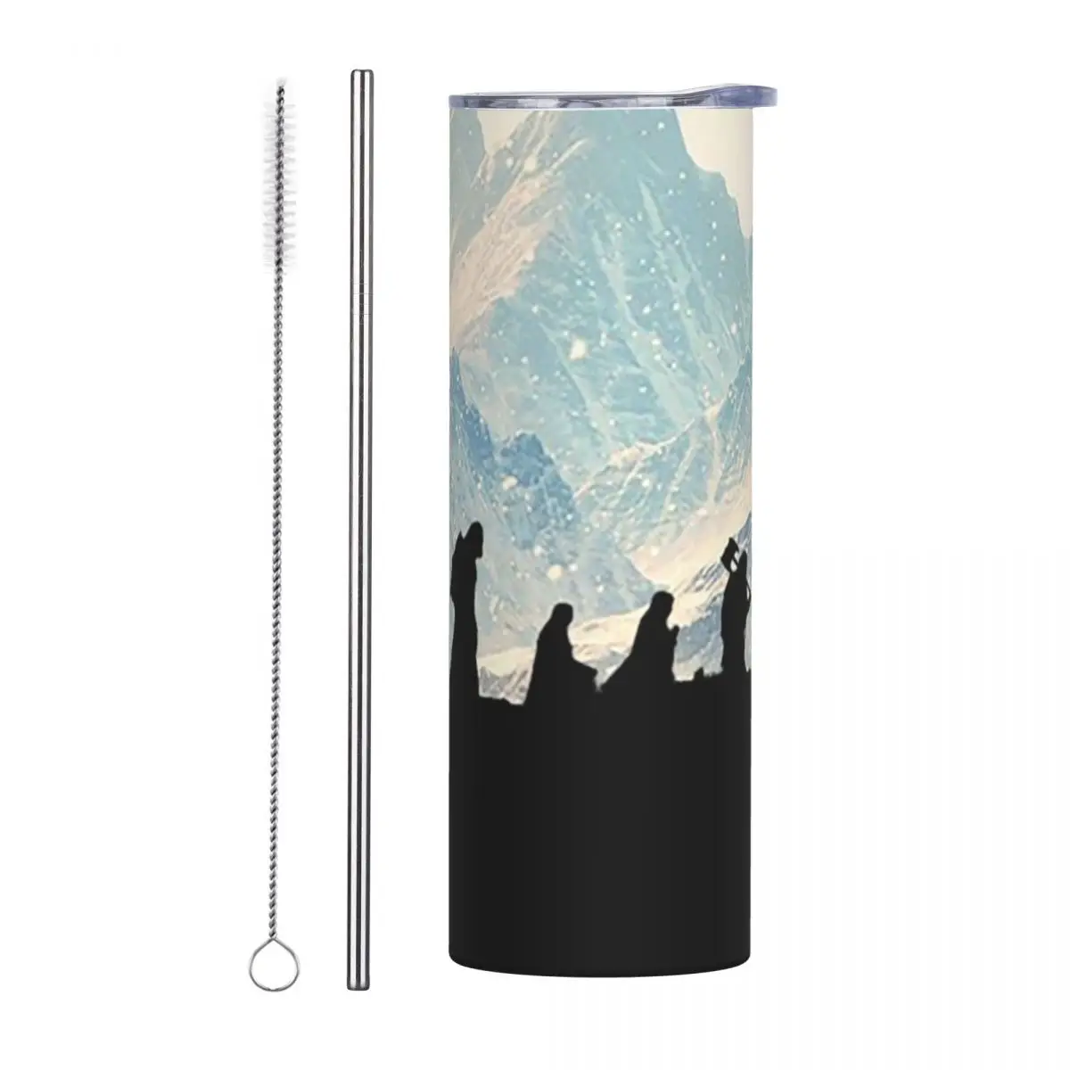 

Стакан из нержавеющей стали The Fellowship, кружка с вакуумной изоляцией, термохолодные чашки, соломинка с крышкой, 20 унций