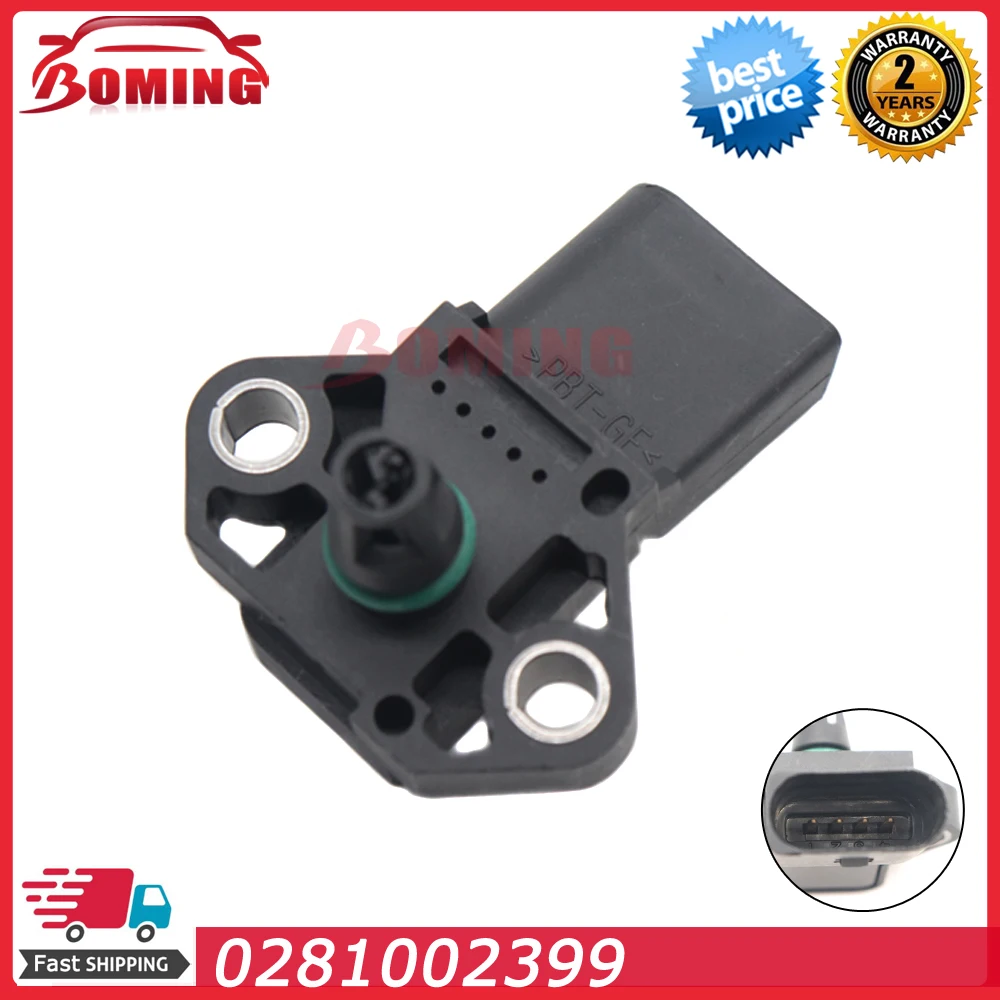 

Car Manifold Absolute Turbo Boost Pressure Map Sensor 0281002399 for Volkswagen Passat Polo Sharan Scirocco Touran Transporter