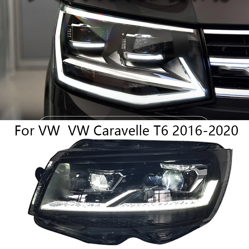 

Car Styling Head Lamp for VW Caravelle T5 T6 Headlights 2016-2020 LED Headlight DRL Lens Double Beam Bi-Xenon HID Accessories