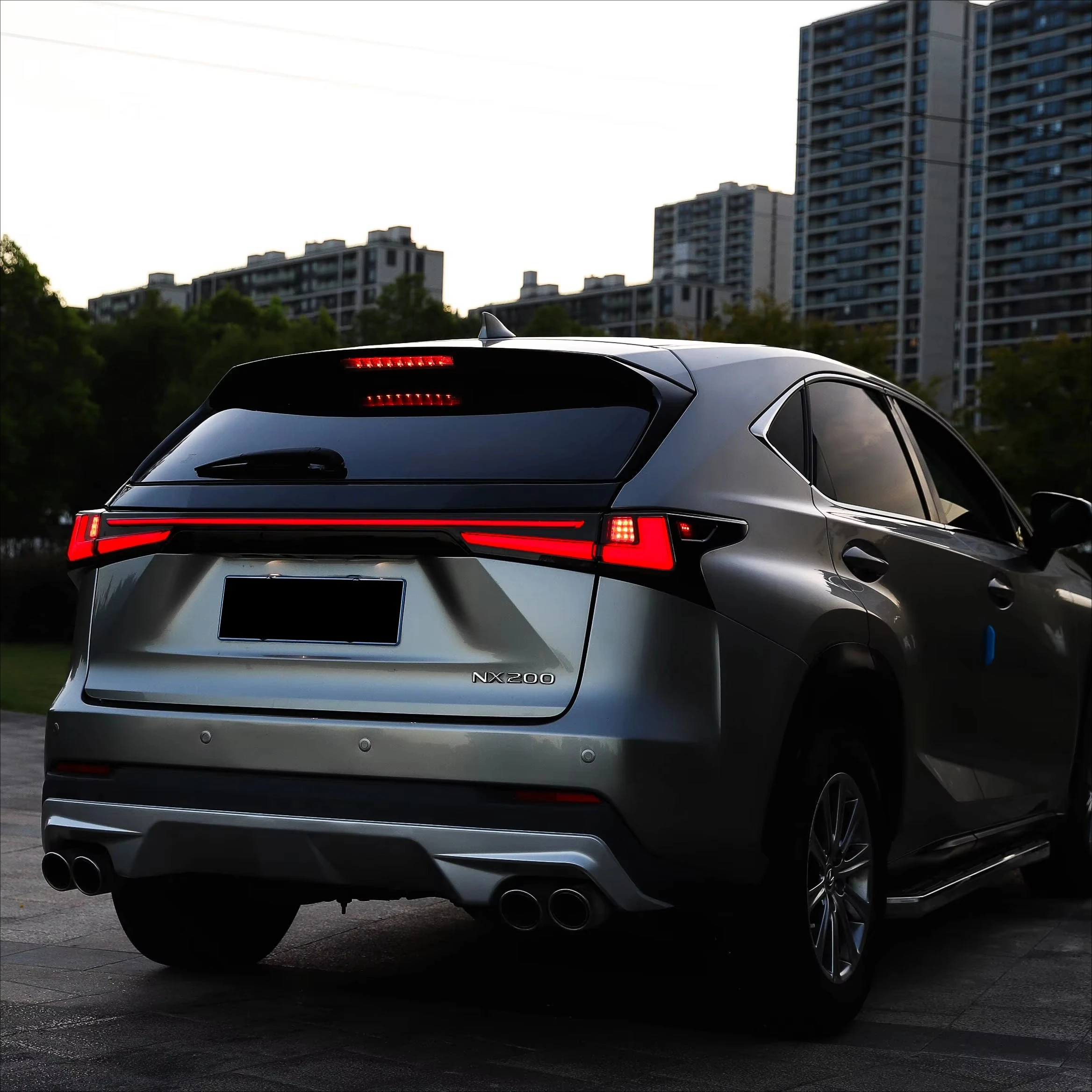 Archaic Newest Car Led Back Lamp Rear Light for ‘Lexus NX200t NX300h NX200 NX300 Led Taillight 2014-2021 With Through Tail Light