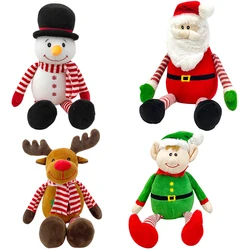 40cm Christmas Santa Claus Plush Doll Snowman Elf Elk Deer Plushie Toy Soft Sleeping Pillow Home Decoration Fans Girlfrien Gifts