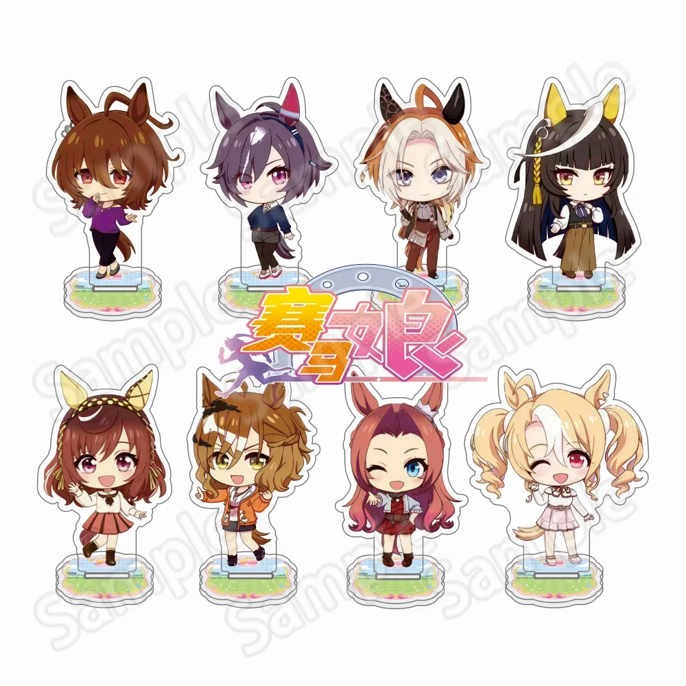 Nouveaux porte-clés Uma Musume Pretty Derby de 10 cm, ornements en acrylique, figurines anime Oguri Cap, Silence Suzuka, Agnes Tachyon, Clear Bliss