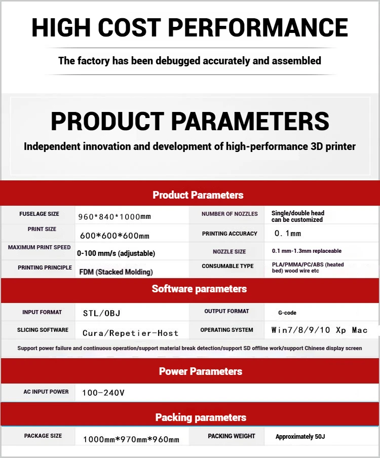 

0.6M Industrial 3D Printer, High-Precision Large-Scale Printer for LED Sign Making & Advertising Letters