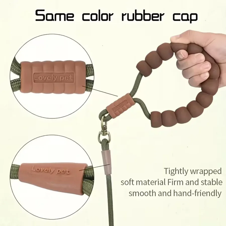 Hundeleine Haustier-Zugleine für Kleine Mittlere Große Hunde Langlebige Nylon-Spazierleine Komfortabler Griff Robuste Hundeleine – Detail 6