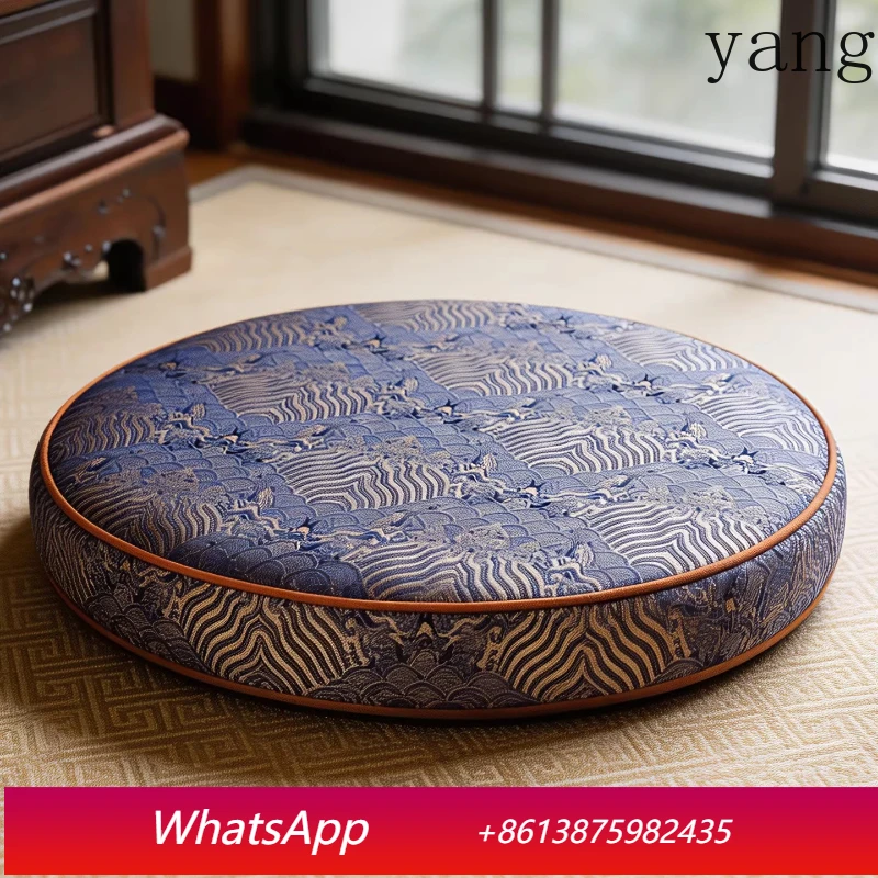 

Yjq Chinese futon seat cushion meditation mat household kneeling mat Buddhist hall round meditation mat