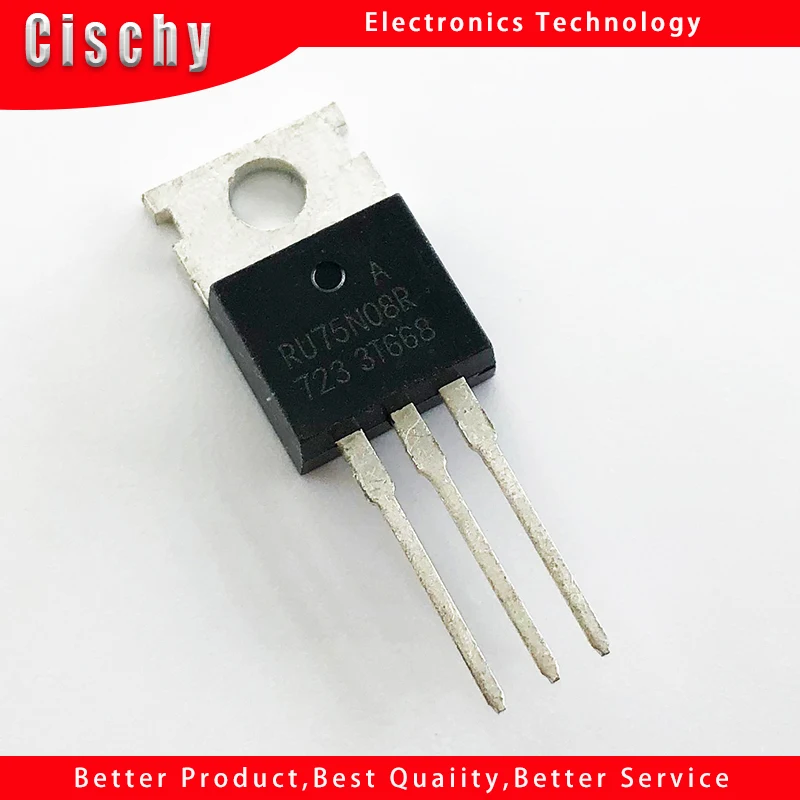 5pcs/lot RU75N08R SUP75N08 WFP75N08 75N08