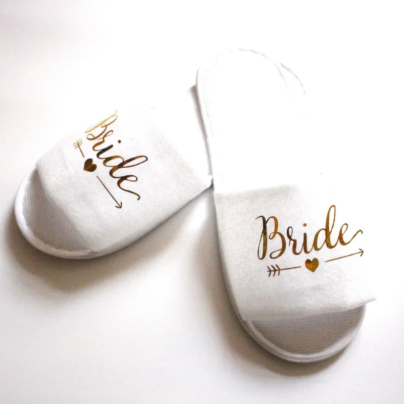 

Wedding Decoration Bride To Be Bridesmaid Slippers Team Bride Shower Hen Party Soft Slippers Ladies Bachelorette Party Supplies