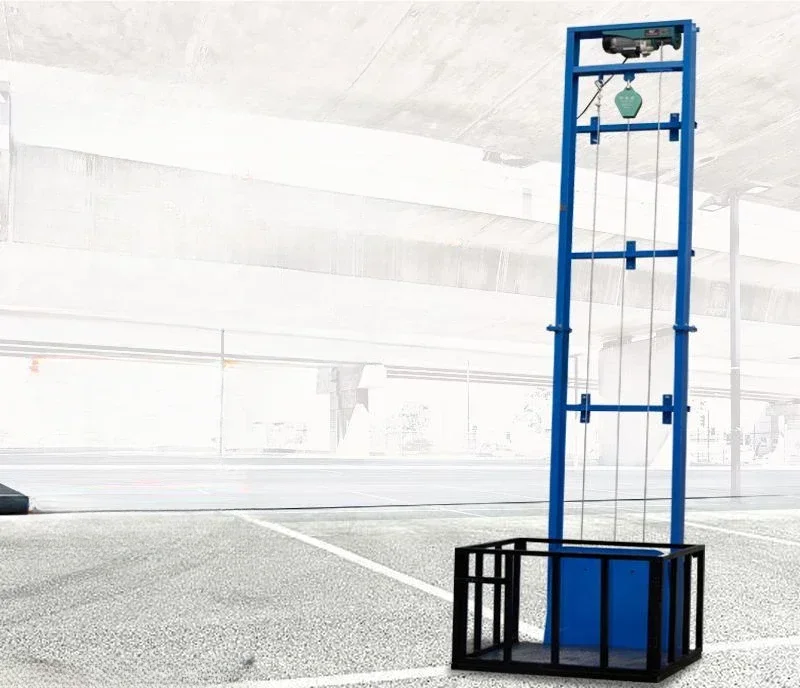 Small lifting freight elevator electric lift simple hoist home elevator lifting platform hydraulic freight elevator