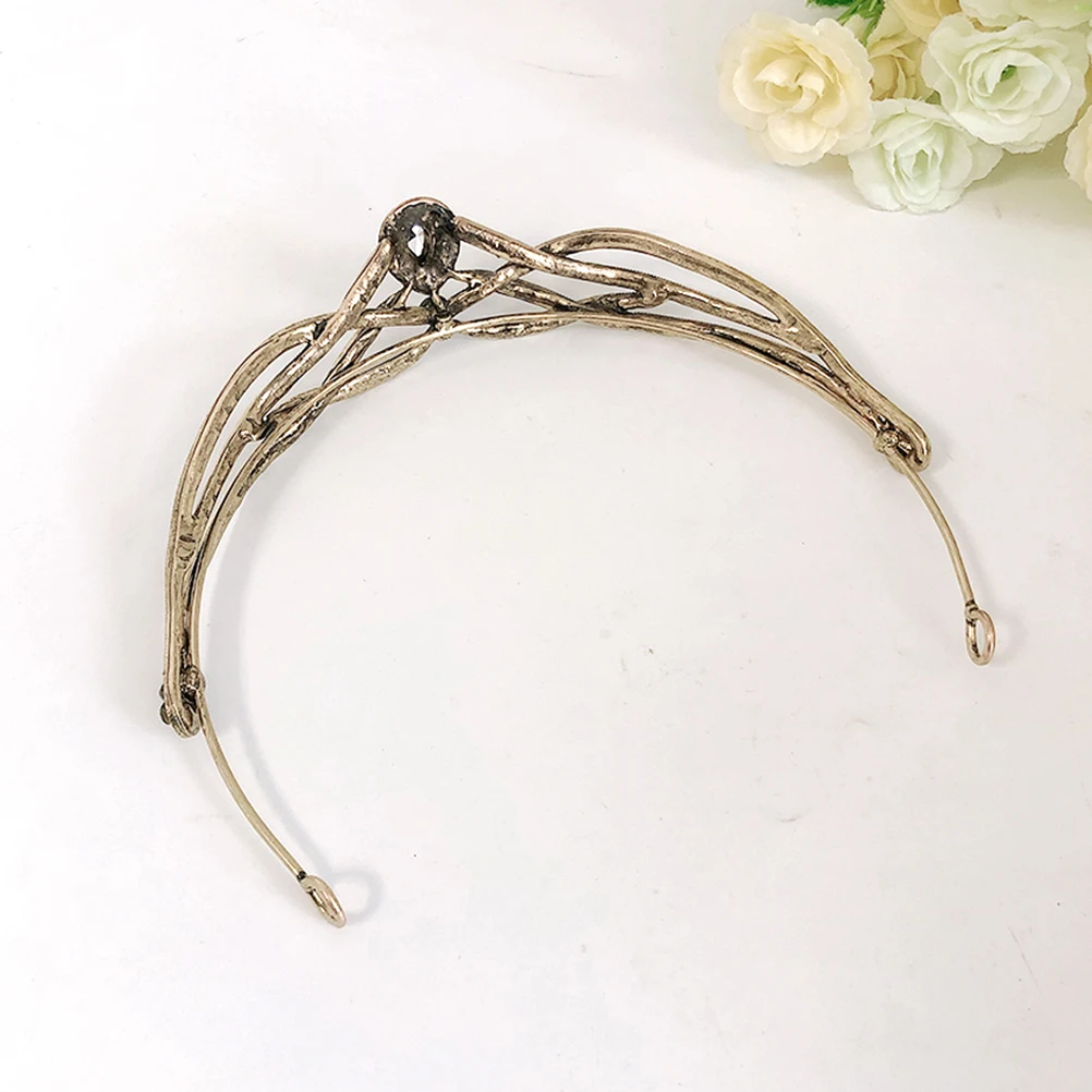

Rhinestone Crown Headpiece Wedding Bridal Hair Accessories Women Crown Headdress Crystal Zinc Alloy Diamond Evening Party Hair