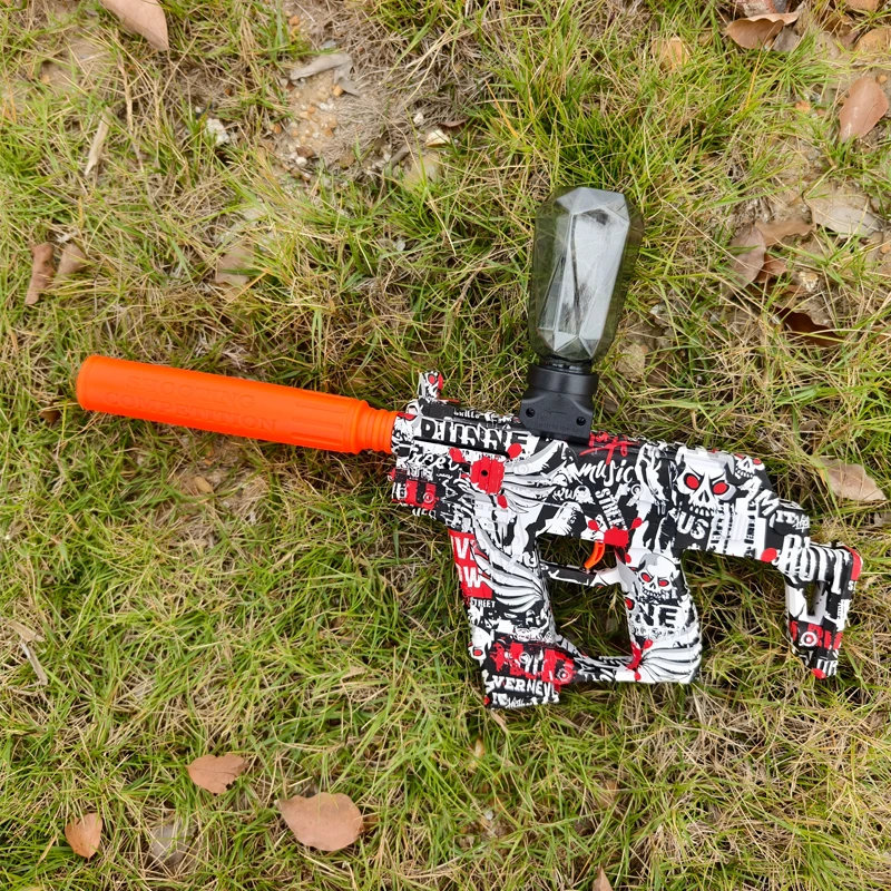 총 장난감 전기 블래스터 권총 총알 스포츠 게임 야외 고속 충전식 인터랙티브 게임 소년 성인 선물용