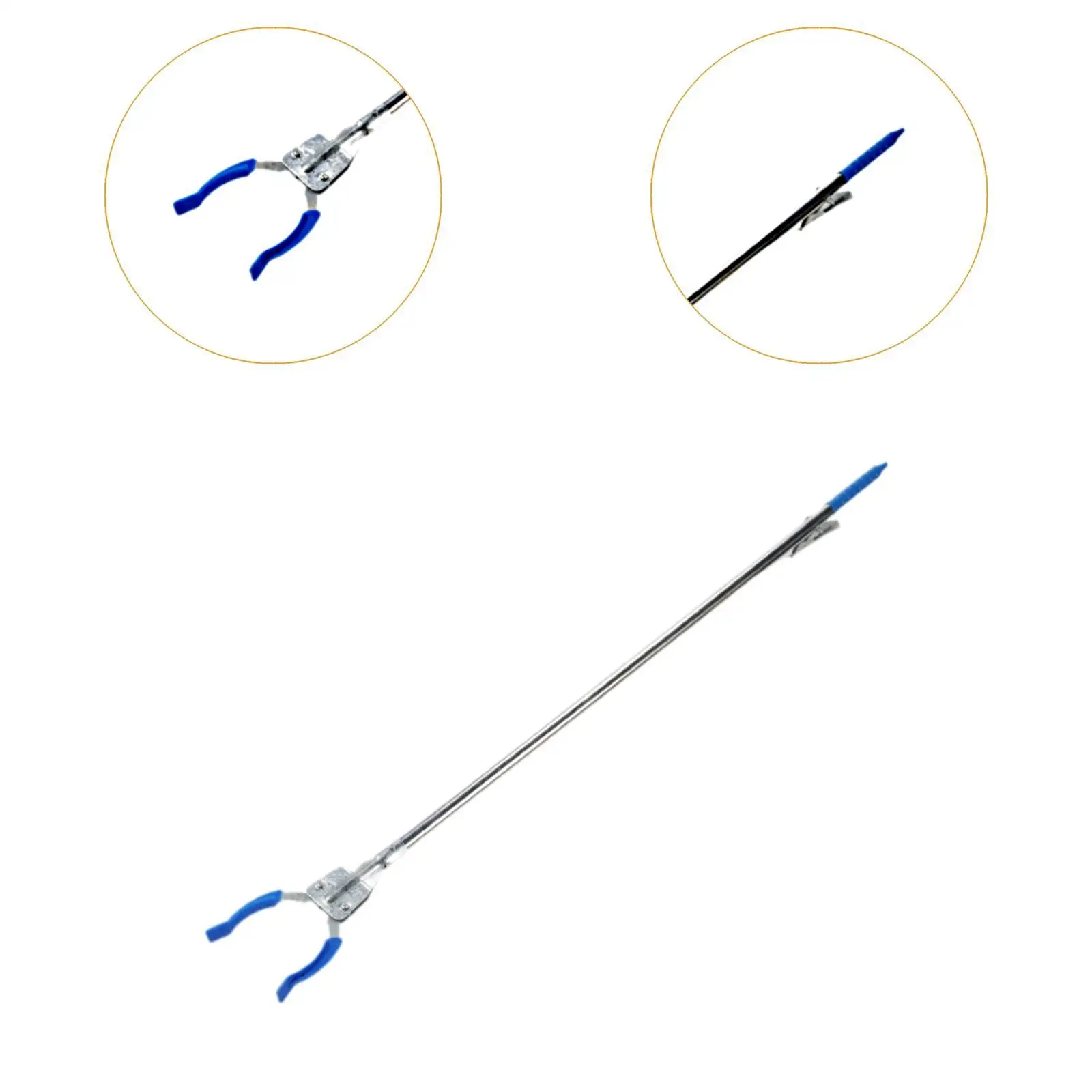 Convenient Toilet Paper Tong with Non Slip Clamp Head for Elderly Assistance and High Shelf Reach Tool