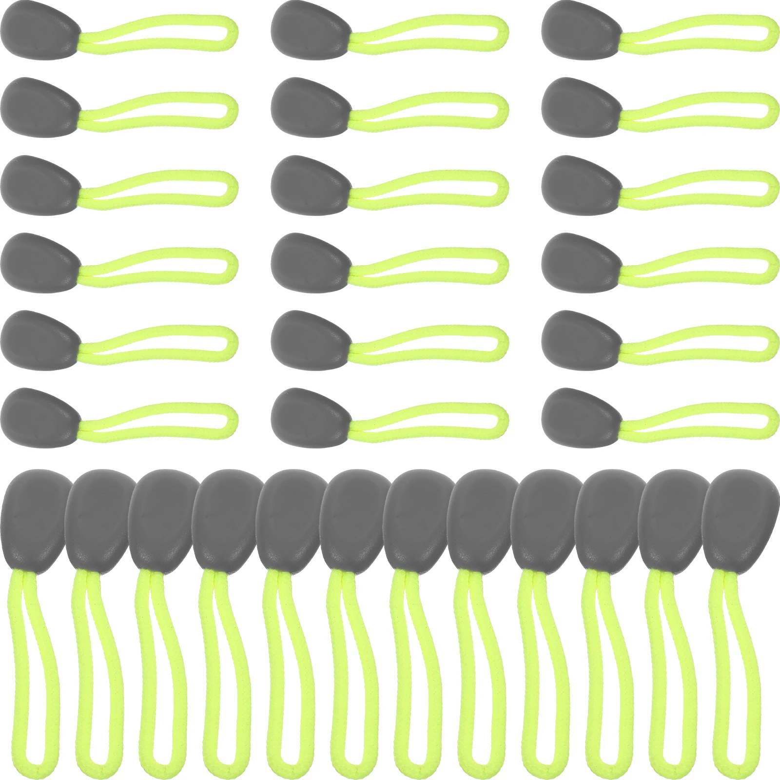 

30pcs Durable Zipper Pulls Replacement Practical Simple Design Universal Size Suitcase Bag Handbag Clothing Accessories