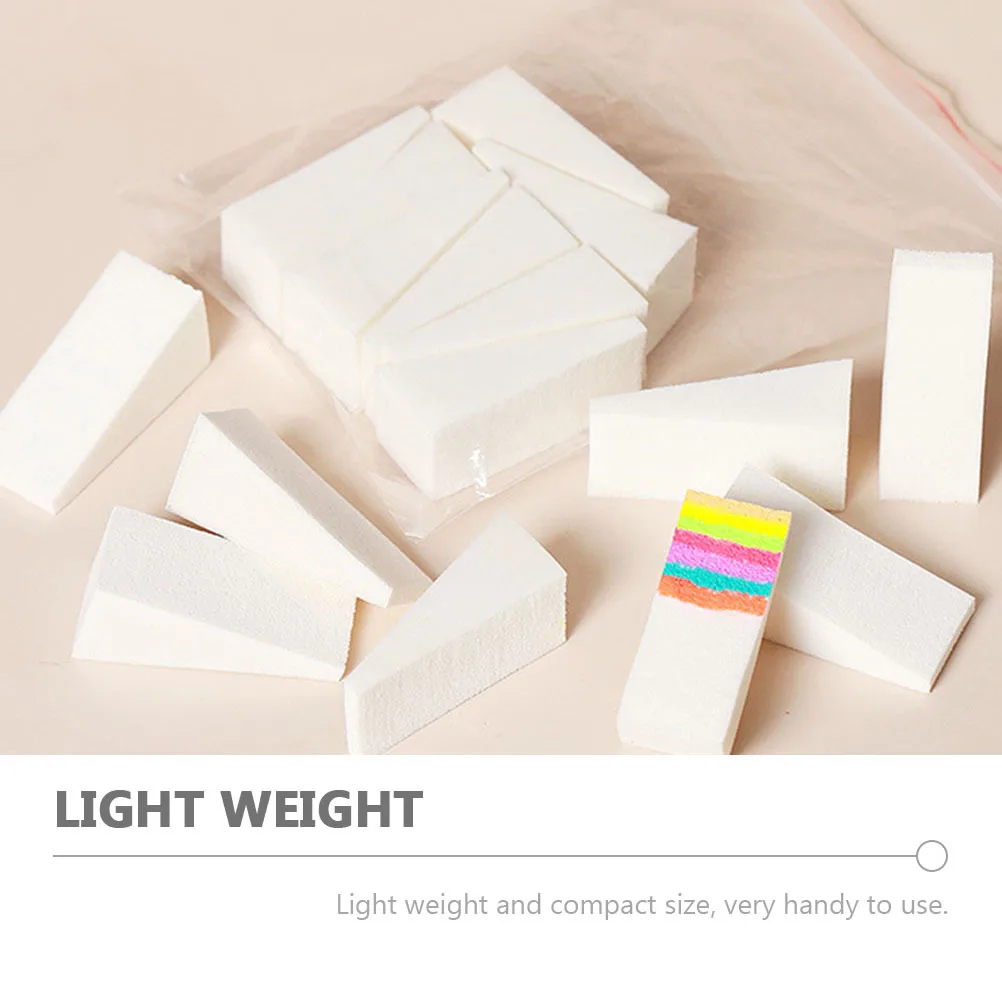 

30Pcs Sponge Stampers Gradient Dyed Triangle Manicure Art DIY Tools Nail Stamping Supplies Nail Coloring Stampers