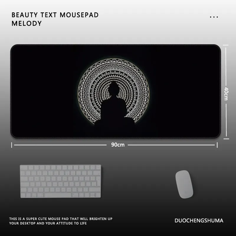 

Gaming mouse pad, oversized computer desk pad, high-end keyboard pad, boys' black and white minimalist mouse pad