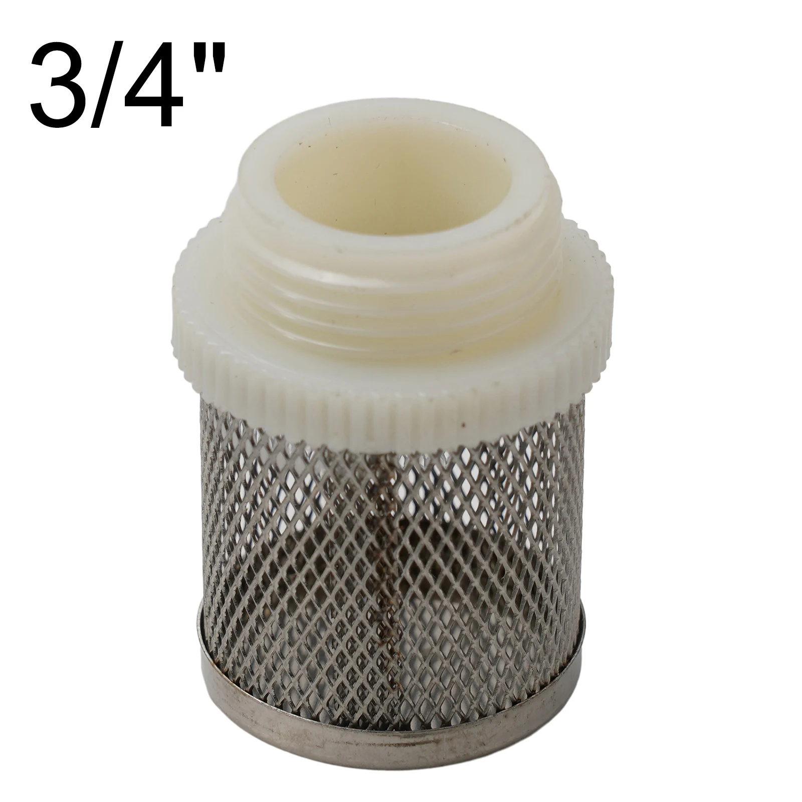 3/4 Pump Rain Bucket Suction Strainer Stainless Steel Basket Hose Filter Garden For Agriculture, Lawn, Garden, Industrial