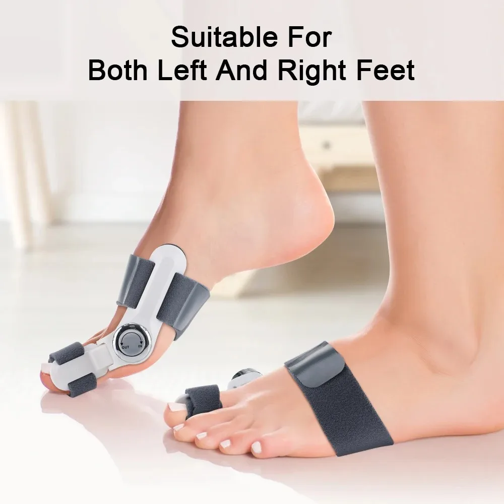 Bunion Corrector Unisex Foot Hallux Valgus Braces Rotatable Toe Separator Straightener Adjustable Pedicure Finger Toe Corrector