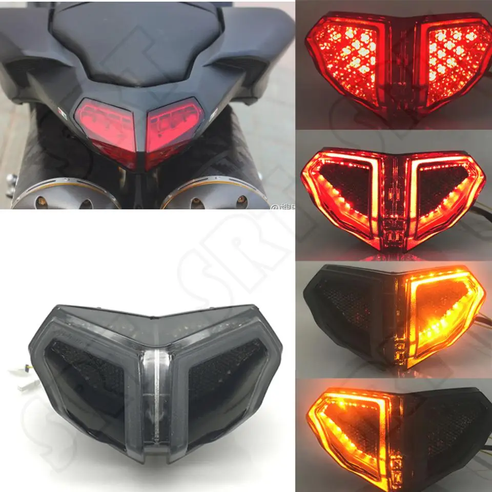 

Fits for Ducati 848 EVO 1098 1098S 1198 S R SP SuperBike 2007-2013 Motorcycle TailLight Brake Turn Signal Integrated Tail Lights