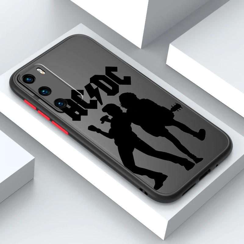 Music acdc Cool For OPPO A98 A96 A94 A78 A77 A76 A74 A72 A57 A56 A55 A53 Frosted Translucent Hard Phone Case