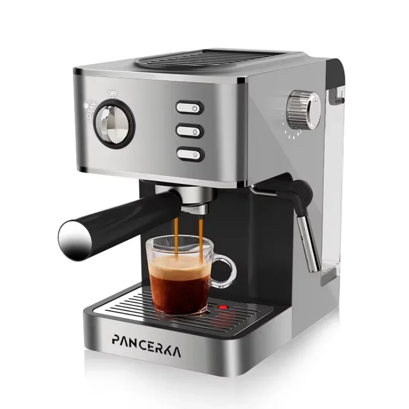 PANCERKA New arrival 2 in 1 High Pressure 19 Bar Espresso Machine commercial coffee maker with Milk Froth