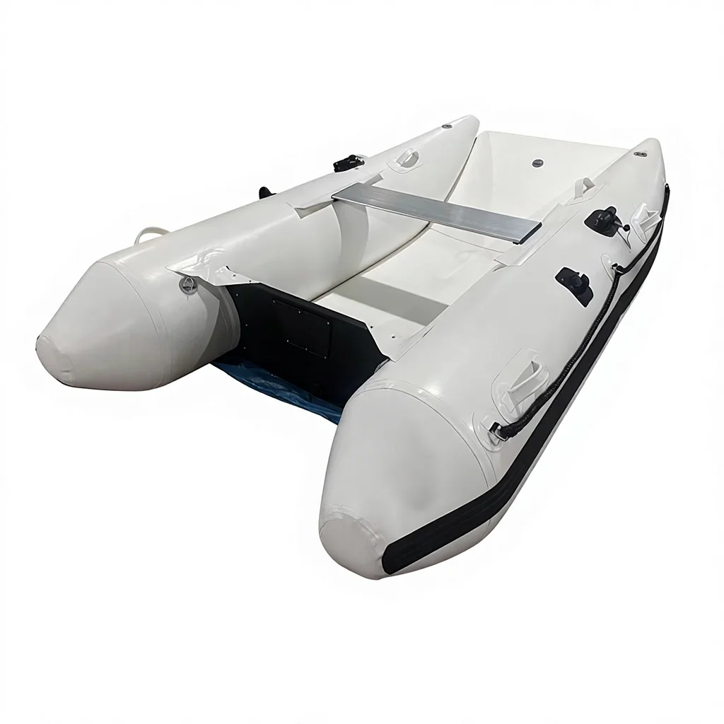 PVC Hypalon Inflatable Catamaran Boat 3m Sailing Catamaran Lightweight Folding Catamaran For Fishing