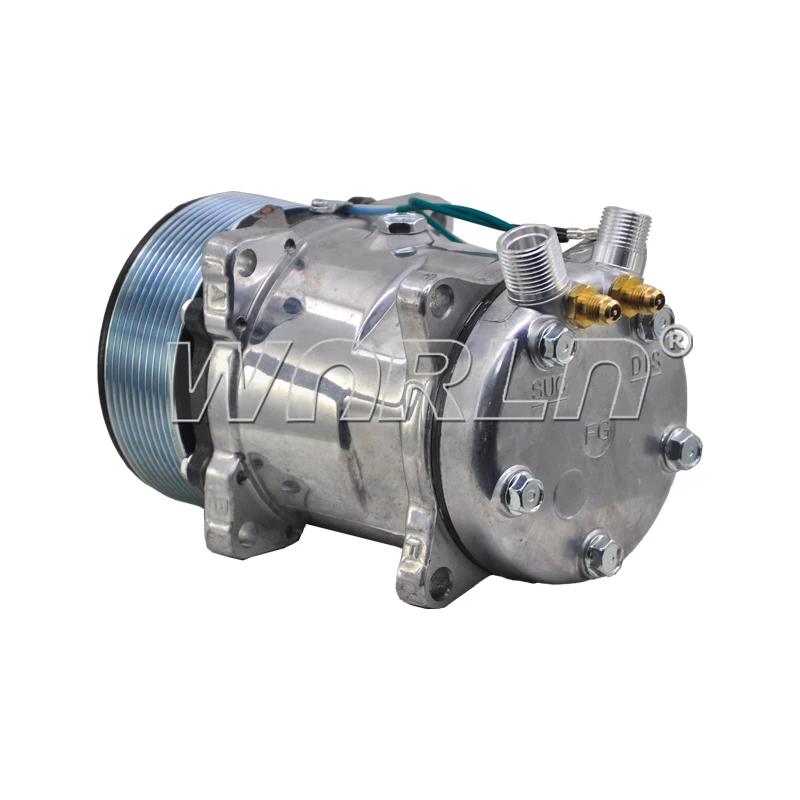 5H14 10PK Ac Aircon Compressor Spare Parts For Universal Truck 24V Air Conditioning System Fitting WXUN003