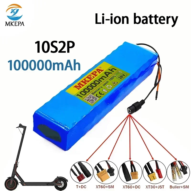 NEW 10S2P 36V 100000mAh 42v Electric Scooter Battery Lithium Electric Scooter 800W Electric Scooter Battery 10s2p 36V Battery