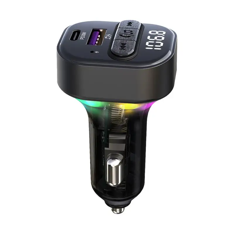 

​Car Wireless Fm Transmitter Fm 5.3 Wire​less Radio Adapter Music Player Auto Audio Receiver Adapter Car Electrical Appliances