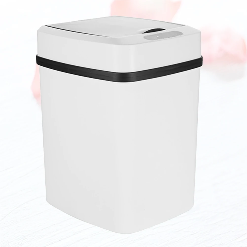 

1pc Smart Induction Trash Can Automatic Sensor Garbage Bin Hands-Free Lid Opening Touchless Waste Bin For Home Kitchen Bathroom