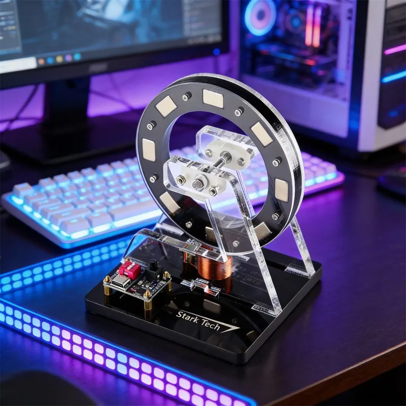 Small Hall Motor Ferris Wheel Brushless Motor Demonstration Model Desktop High Tech Ornament Creative Toy