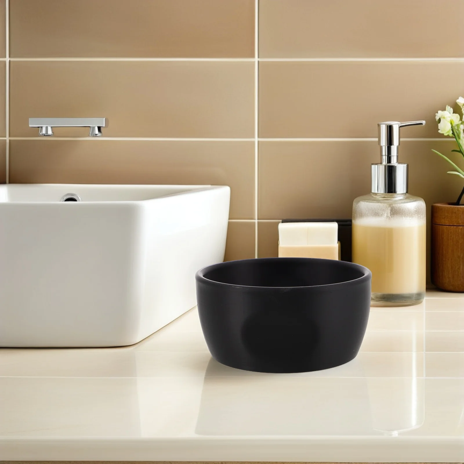 Men's Shaving Soap Bowl Wide Mouth Ceramic Cup for Creamy Lather Comfortable Hold Stylish Bathroom Decor Perfect Gift for Wet