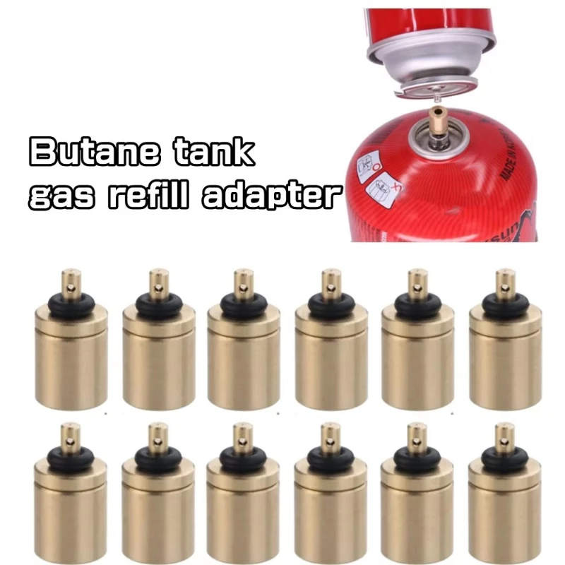 1-10 Stück Outdoor-Campingkocher Gasnachfülladapter - Mini-Aufblasventil Butan-Gaskartuschen-Brenner-Zubehör für Gas