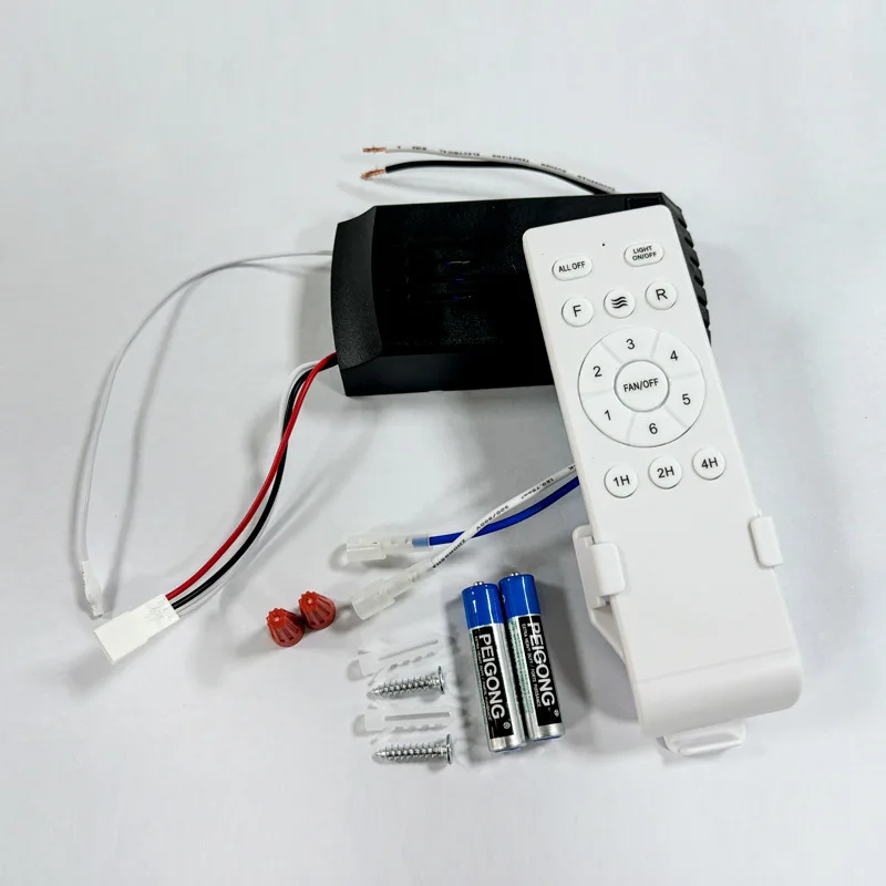 

35 Вт 24 В постоянного тока инверторный контроллер потолочного вентилятора шестискоростной регулируемый универсальный тип английский пульт дистанционного управления приемник вентилятор свет A