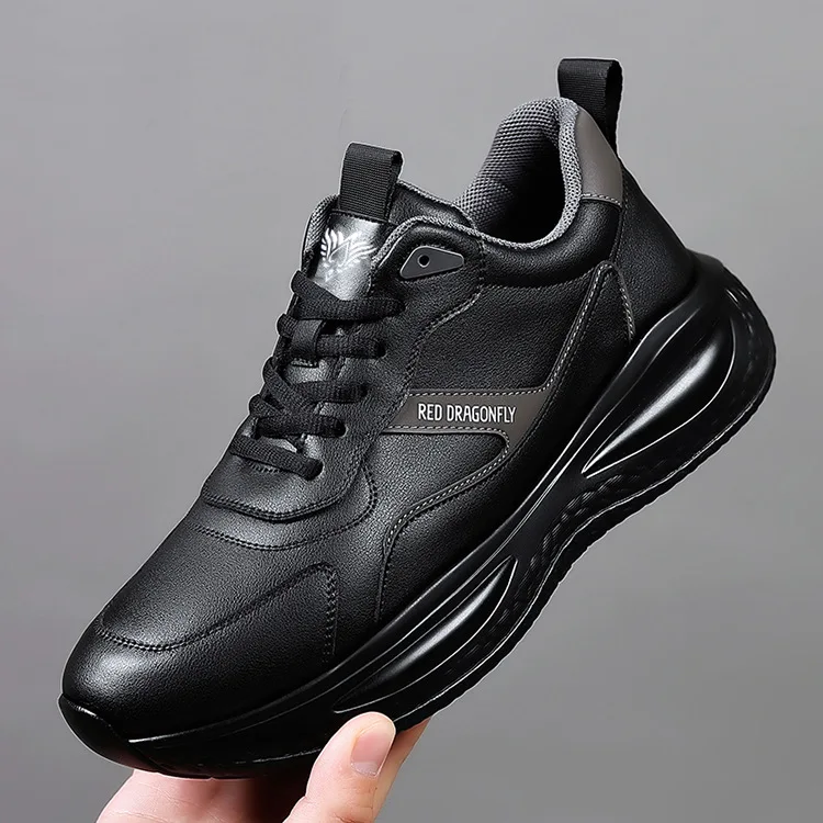 

Increasing Sports Running Shoes for Men Spring Autumn Casual Leather Sneakers Man New Designer Fashion Platform Shoes Male
